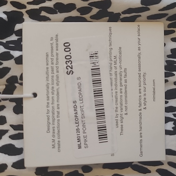 MLM Spike Point Skirt, Leopard - Picture 3 of 9